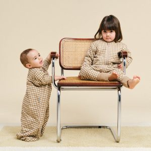 Alternative view of GIGOTEUSE BROWN CHECKS AVEC MANCHES