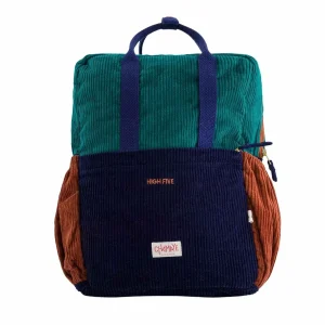 SAC À DOS VELOURS VERT ADULTE HIGH FIVE – Image 4