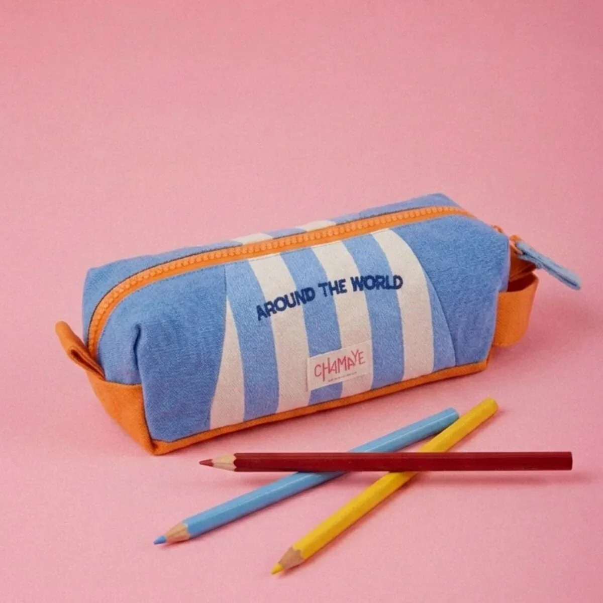 TROUSSE RAYURES BLEUES AROUND THE WOLRD