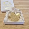 BROCHE LAITON DORE CŒUR