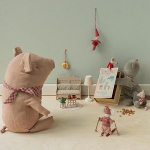 Alternative view of JUMEAUX SOURIS DE NOEL PETITE SŒUR ET PETIT FRERE DANS LEUR COFFRET LIVRE