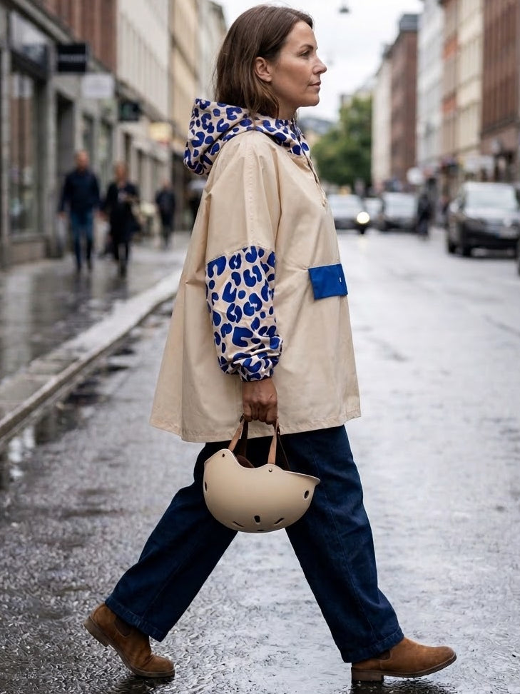 PONCHO BLUE LEO