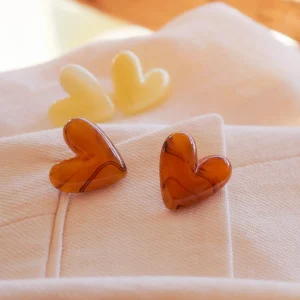 Alternative view of BOUCLES D OREILLES CORA MARRON