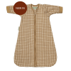 GIGOTEUSE BROWN CHECKS AVEC MANCHES