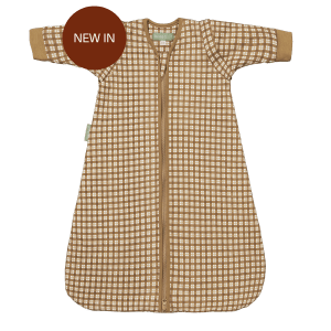 GIGOTEUSE BROWN CHECKS AVEC MANCHES