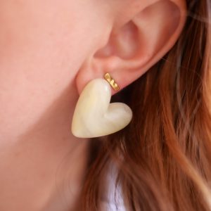 Alternative view of BOUCLES D OREILLES CORA CREME