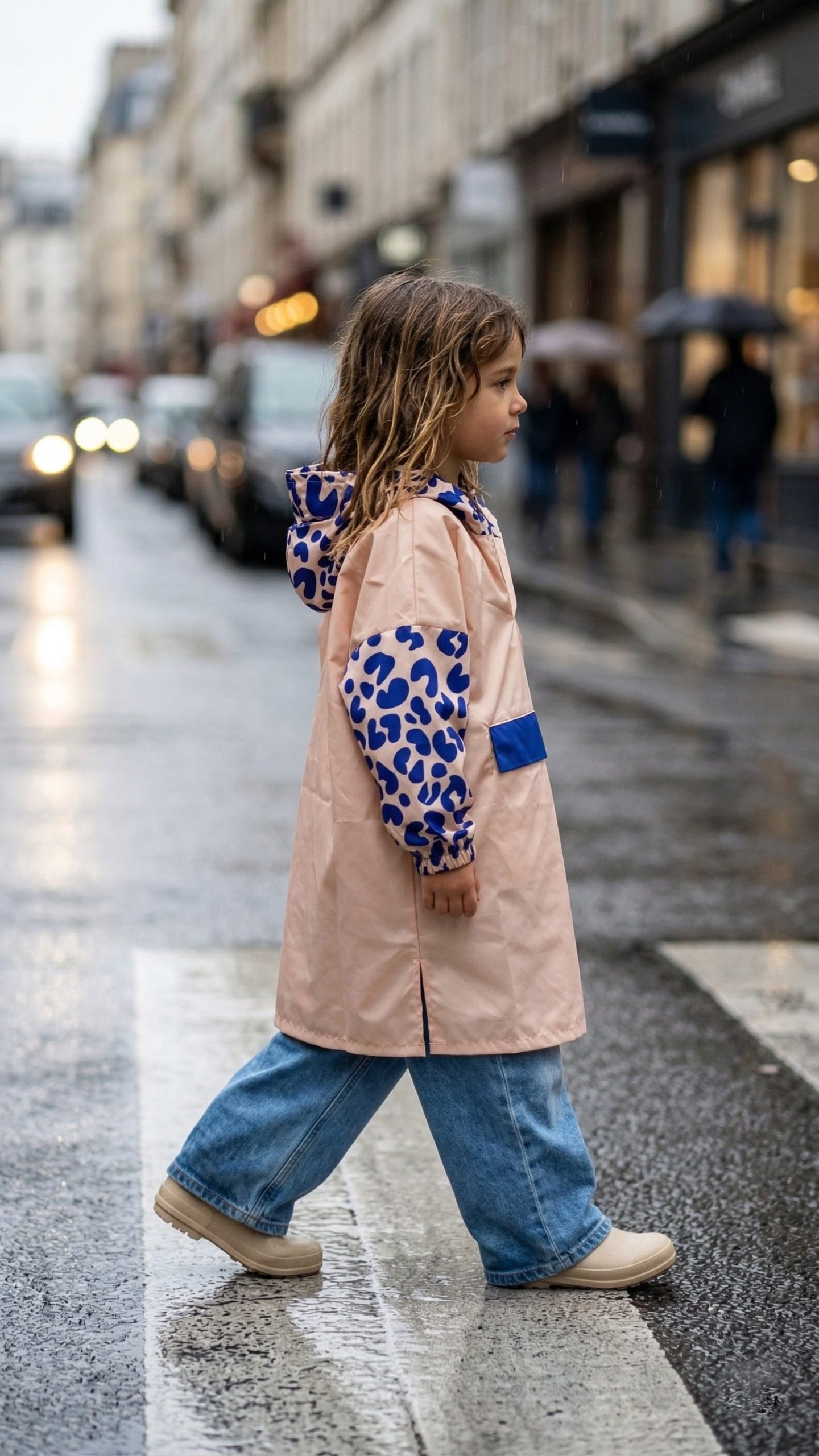 PONCHO BLUE LEO