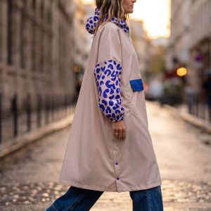 PONCHO BLUE LEO