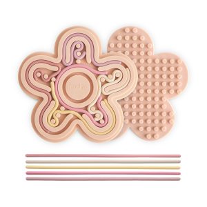 Alternative view of JOUET SILICONE SENSORIEL PETAL