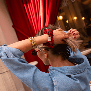 CHOUCHOU BANDANA CHERRY
