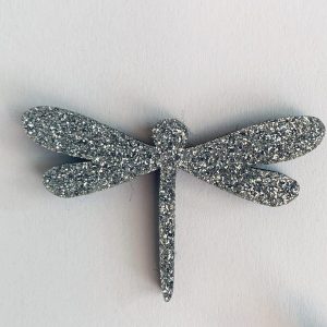 PIN'S PAILLETE LIBELLULE BLEU