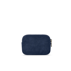 PORTE MONNAIE LILI VELOURS MARINE – Image 3