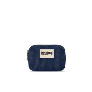 PORTE MONNAIE LILI VELOURS MARINE