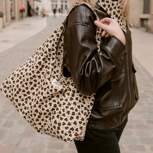SAC ALMA LEOPARD COEUR AMOURS TOUJOURS