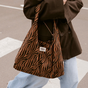 SAC ALMA ZEBRE MARRON AMOUR TOUJOURS