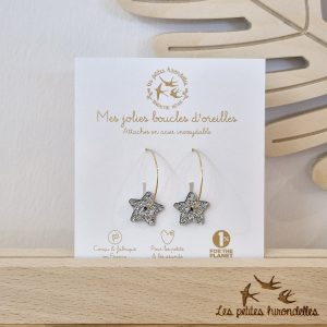 CREOLES ETOILES ARGENTÉES
