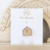 PIN'S ENVELOPPE CŒURS EN BOIS