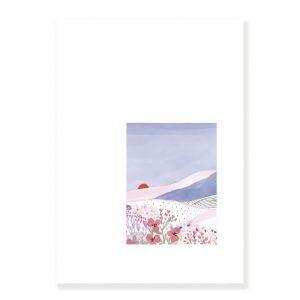 IMPRESSION CAFE FLEURS AVEC FENETRE, PLANTES ET FAUTEUIL A5
